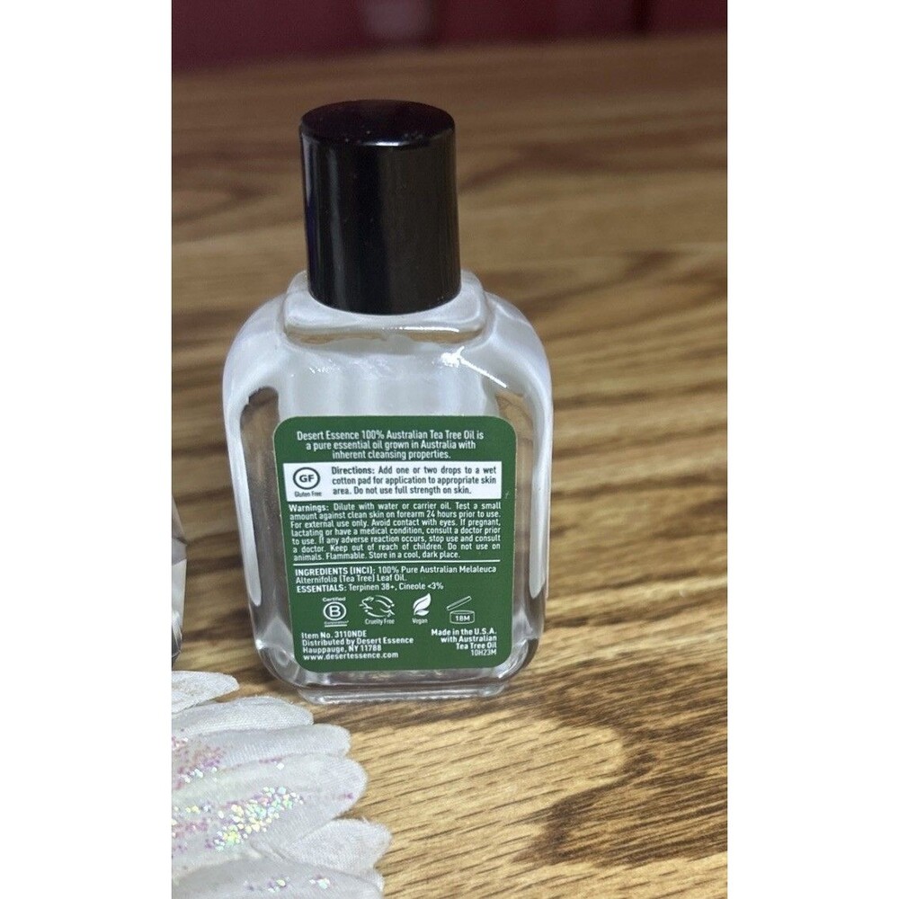 Desert Essence 100% Pure Australian Tea Tree Cleansing Oil Non GMO 1 Oz NEW - Picture 2 of 2